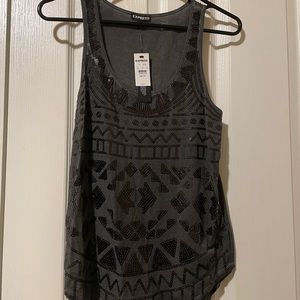 Sequined Express brand top ***PLUS one surprise/bonus item!***
